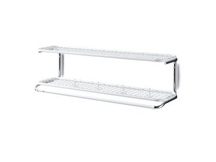 Věšák s policemi CLASSIC, 1000 mm, bílý