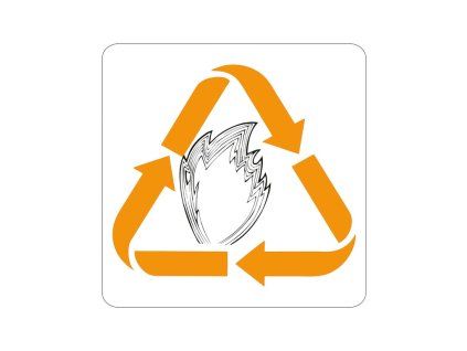 Samolepicí značka - hořlavé materiály