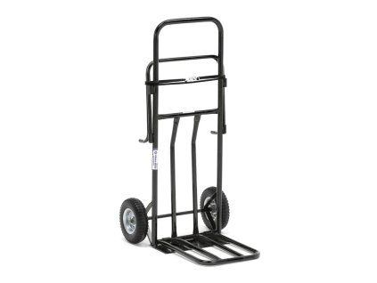 Multifunkční vozík, držák na pytle, nosnost 100 kg, černý