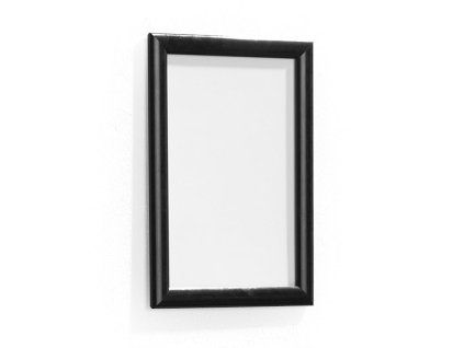 Zaklapávací rám, A4, černá