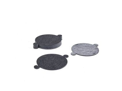 Akustický panel CIRCLES, přídavná sada, 8 ks, světle/tmavě šedá
