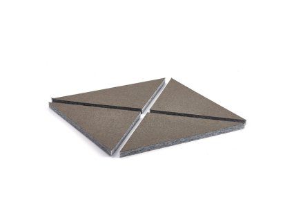 Akustický panel PATTERN, 600x600x40 mm, bal. 4 ks, hnědý