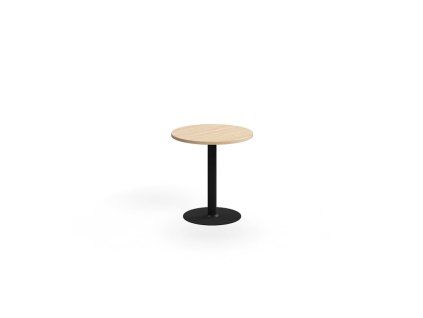 Stůl VERTICUS, Ø700x720 mm, dub/černá
