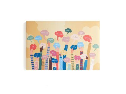 Akustický panel IMAGE, řeč, 1200x800 mm