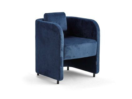 Křeslo COMFY, samet, modrá