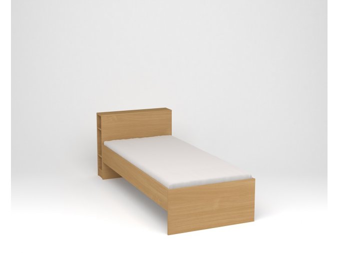 Dětská postel s policovým čelem - buk