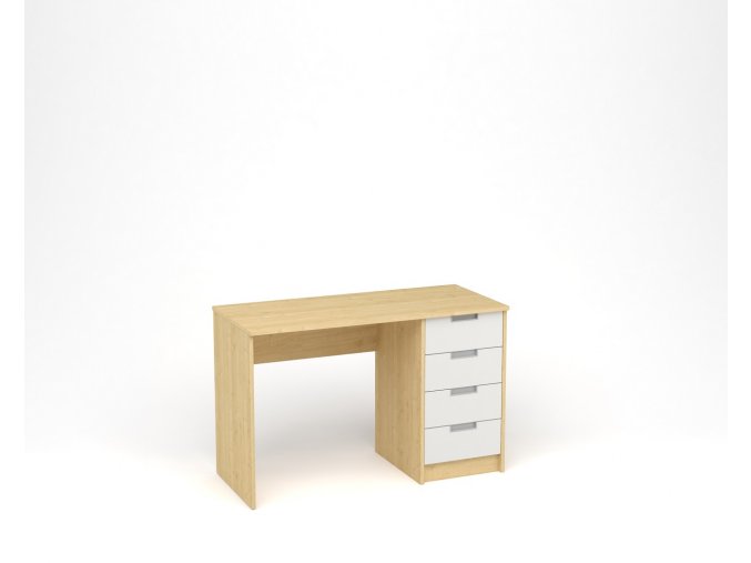 Dětský psací stůl - javor, bílá