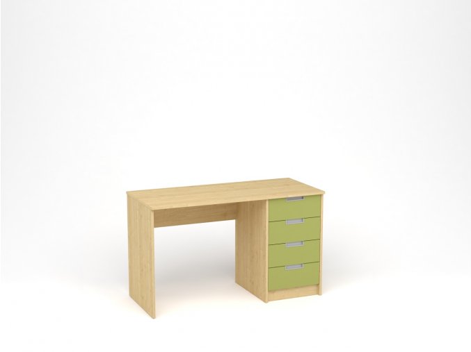 Dětský psací stůl - javor, zelená