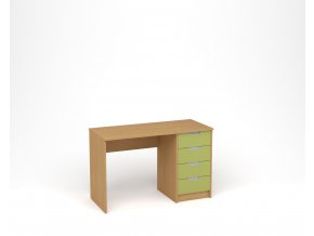 Dětský psací stůl - buk, zelená