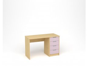 Dětský psací stůl - javor, levandulová