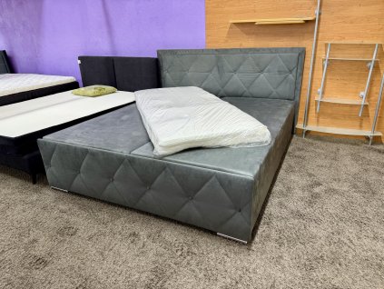 Manželská postel s úložným prostorem - NEPOUŽITÁ