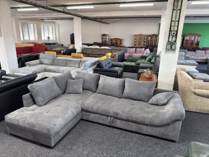 Sedací souprava rohová - rozkládací - NEPOUŽITÉ