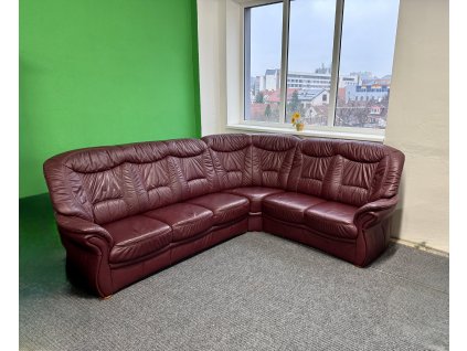 Sedací souprava rohová - kožená - ZÁNOVNÍ