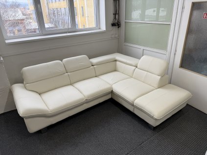Sedací souprava rohová - kůže - NEPOUŽITÁ