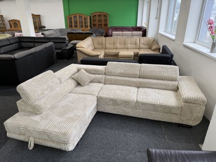 Sedací souprava rohová - rozkládací - NEPOUŽITÉ