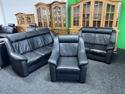 Sedací souprava 3+2+1 - kožená - NEPOUŽITÉ
