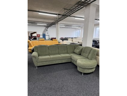 Rohová sedací souprava s relaxačním rohem, materiál Novalife