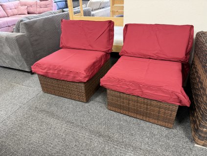 Ratanová křesla 2 ks