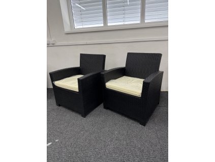 Ratanová křesla 2 ks – umělý ratan