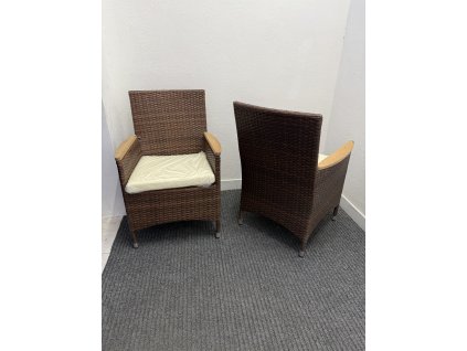 Ratanová křesla – 2 ks, nepoužité