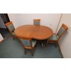 Jídelní stůl rozkládací + 4 židle