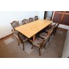 Jídelní stůl rozkládací + 10 židlí