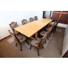 Jídelní stůl rozkládací + 10 židlí