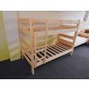 Patrová postel - zesílená - masiv smrk
