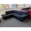 Rohová sedací souprava - pytlovina/eko kůže