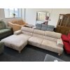 Rohová sedací souprava čalouněná v béžová