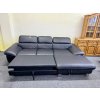 Sedací souprava rohová - rozkládací - kůže - NEPOUŽITÉ