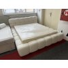 Čalouněná manželská postel s matrací - NEPOUŽITÁ