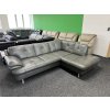 Rohová sedací souprava - kožená – zánovní