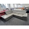 Rohová sedací souprava - kožená – zánovní