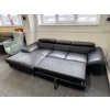 Sedací souprava rohová rozkládací - kožená - zánovní