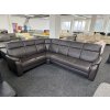 Rohová sedací souprava - kožená – zánovní
