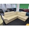 Rohová sedací souprava - kožená – zánovní