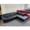 Sedací souprava rohová - rozkládací - kůže - NEPOUŽITÁ