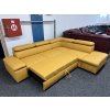 Sedací souprava rohová - rozkládací - kůže - NEPOUŽITÉ