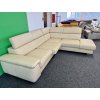 Rohová sedací souprava - kožená – zánovní