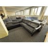 Rohová sedací souprava - kožená – zánovní