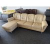 Rohová sedací souprava - kožená – zánovní