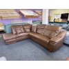 Rohová sedací souprava - kožená – zánovní