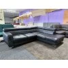 Rohová sedací souprava - kožená – zánovní