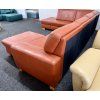 Sedací souprava tvaru U, kožená – zánovní