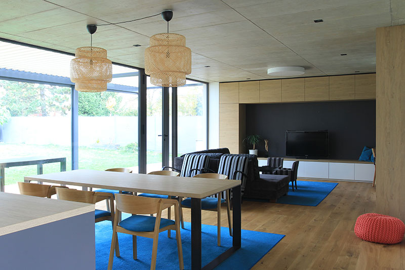 Realizace interiéru v novostavbě ve Zlíně