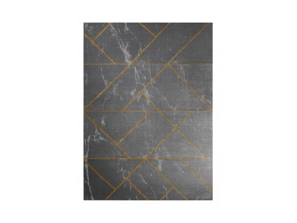 Kusový koberec Emerald geometric 1012 grey and gold