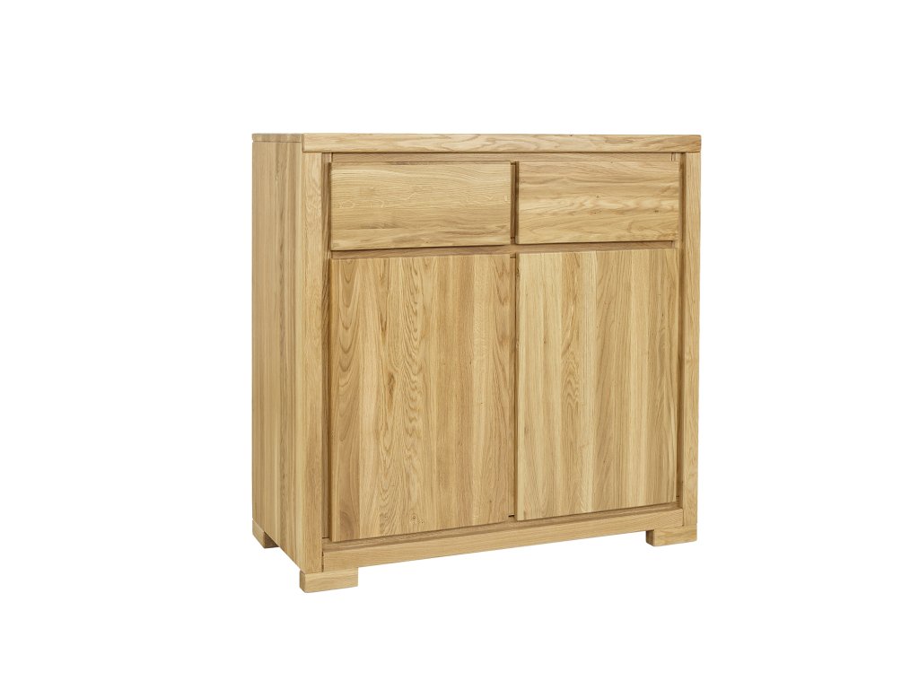 DREWMAX KOMODA DEBOWA KD354 NATURALNY INT 2