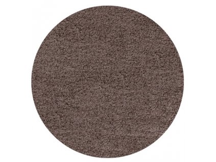 Kusový koberec Life Shaggy 1500 mocca kruh