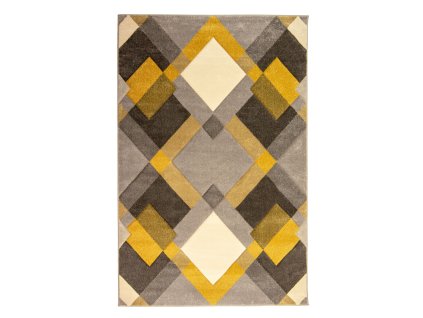 Kusový koberec Hand Carved Nimbus Grey/Ochre